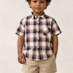 BONPOINT Plaid Kids Shirt
